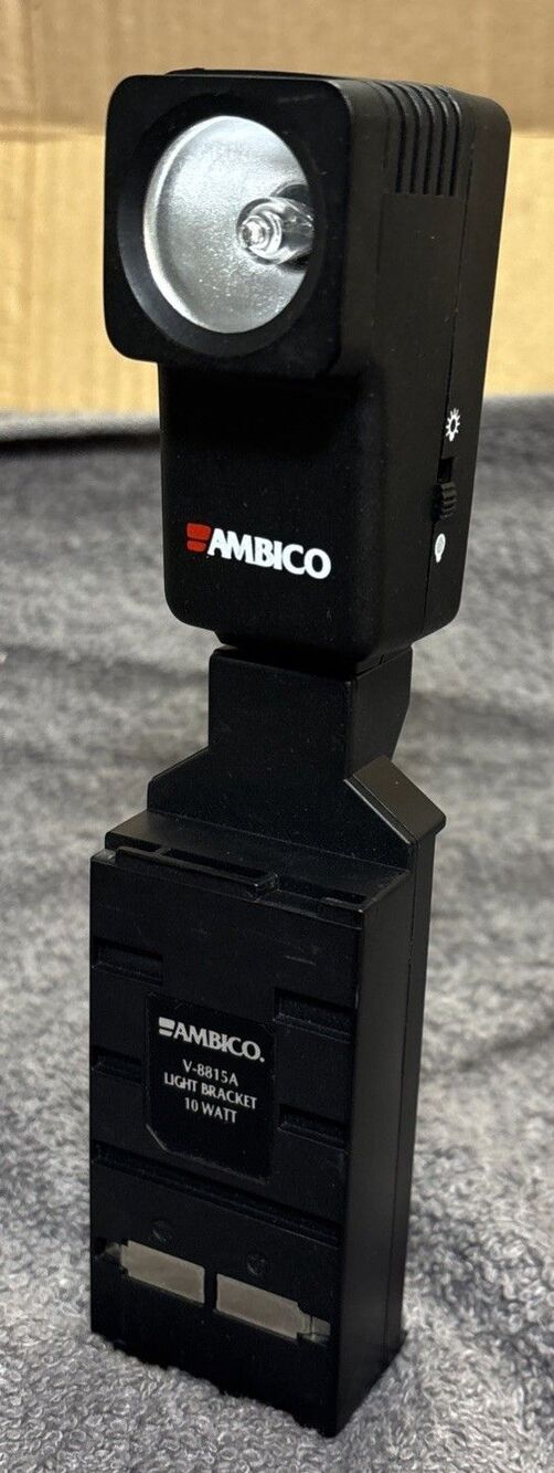 Vintage Ambico V-8815A 10 Watt Light Bracket For JVC Camcorders Tested and Works